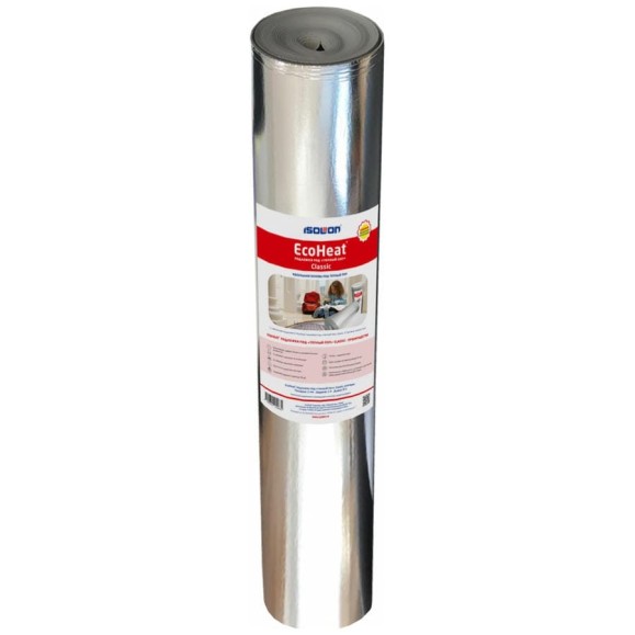 Подложка под "Теплый пол" EcoHeat (2 мм; 1x8 м) 4690642014662