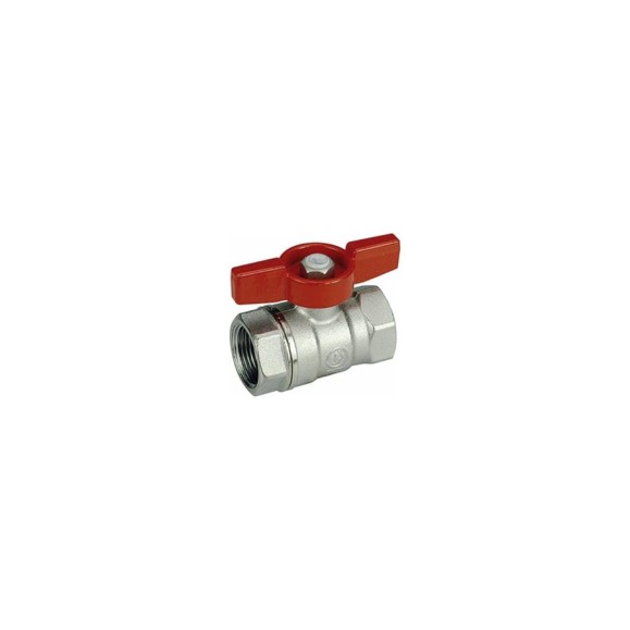 Шаровой кран Giacomini, R251D, 1 1/4, ВВ, ручка-бабочка красная, хромированный R251X006 Шаровой кран Giacomini, R251D, 1 1/4, ВВ, ручка-бабочка красная, хромированный R251X006