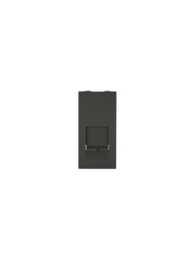 Накладка для телефонной/компьютерной розетки LK Studio RJ 45x22.5мм черный бархат LK45 853108-1