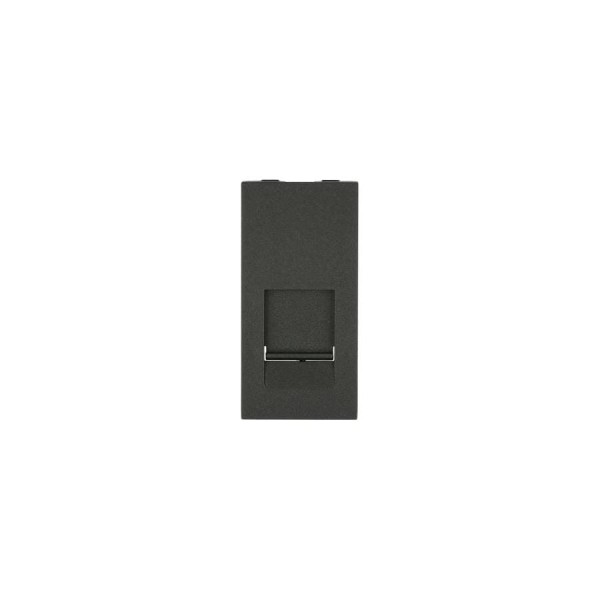 Накладка для телефонной/компьютерной розетки LK Studio RJ 45x22.5мм черный бархат LK45 853108-1