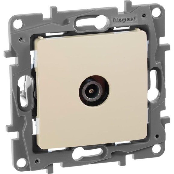 Розетка Legrand TV (телевизионная) Legrand Etika оконечная слоновая кость 672365