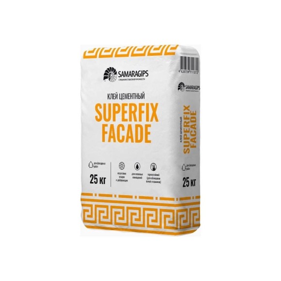 Цементный клей Samaragips SUPERFIX FACADE 25 кг STD_MSK_00021