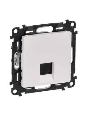 Информационная розетка Legrand Valena LIFE одиночная RJ45 Кат.5е UTP.С лицевой панелью.Белая 753440