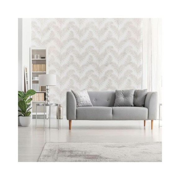 Фреска ООО Ортограф Beige tropical leaves 2x2.7 м FX_34471