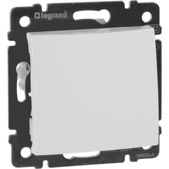 Переключатель Legrand одноклавишный Legrand Valena 10А 250В схема 6 безвинтовые зажимы белый 774406