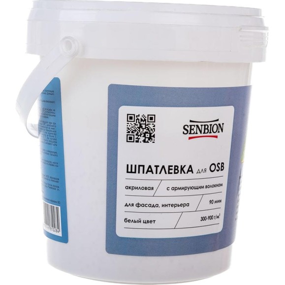 Акриловая шпатлевка с армирующим волокном для OSB SENBION 1 кг S-Шп-15220/1