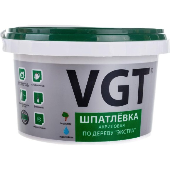 Шпаклевка по дереву Экстра Лиственница 1 кг VGT 11593639 Шпаклевка по дереву Экстра Лиственница 1 кг VGT 11593639