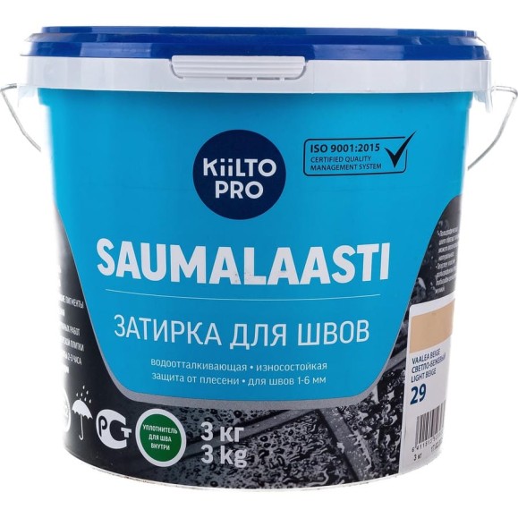Затирка KIILTO Saumalaasti 29, 3 кг, светло-бежевый T3523.003