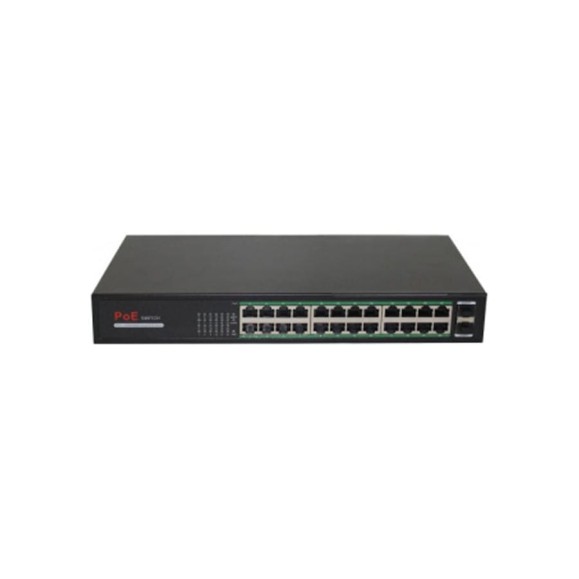 PoE коммутатор СomOnyx гигабитный, 24 PoE, 2 SFP CO-SWP24GFv2 200-017