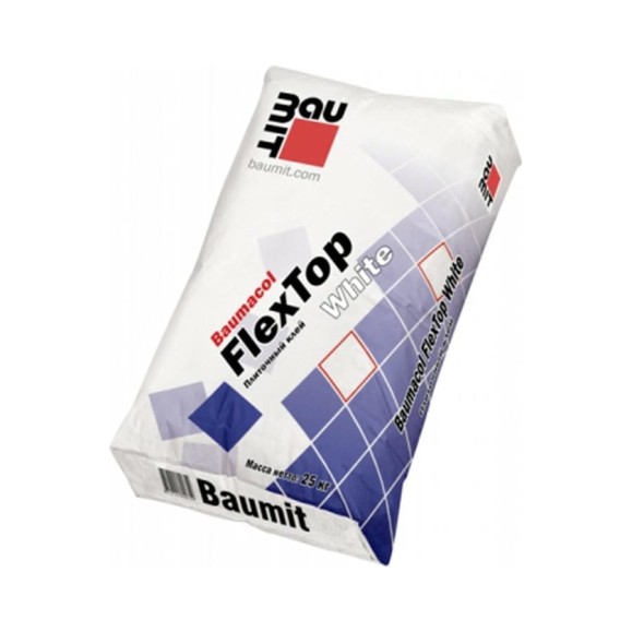 Плиточный клей Baumit Baumacol FlexTop White 25 кг 4612741800373 FlexTop White, 25 кг (1009)