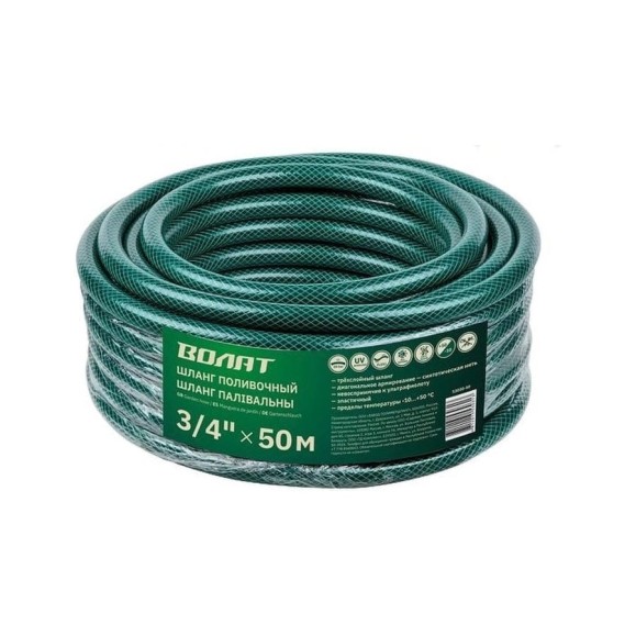 Поливочный шланг ВОЛАТ 3/4", 50 м 53030-50 Поливочный шланг ВОЛАТ 3/4", 50 м 53030-50