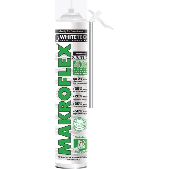 Пена монтажная WhiteTeq СТД, MAKROFLEX 750мл 2598467 Б0051749