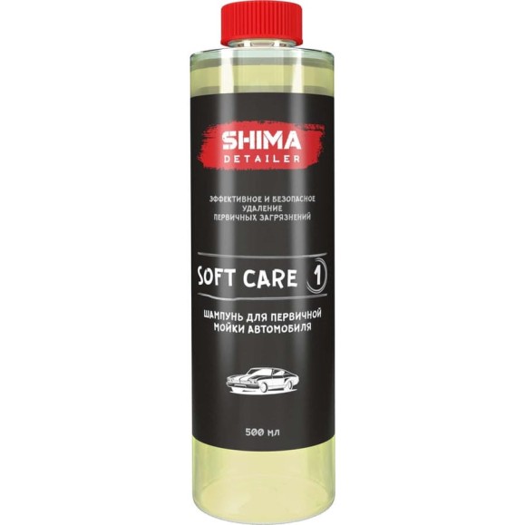 Автошампунь для первичной мойки автомобиля DETAILER SOFT CARE 500 мл SHIMA 4634444148286