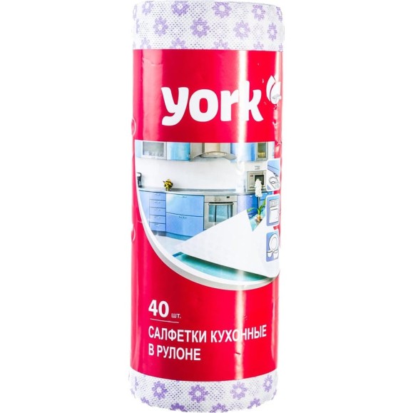 Салфетка YORK ПРЕМИУМ 40 шт., рулон 021100 Салфетка YORK ПРЕМИУМ 40 шт., рулон 021100