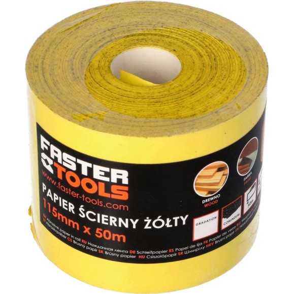 Бумага наждачная FASTER TOOLS - gipex 80 50 м 3998/ FT245-03 Бумага наждачная FASTER TOOLS - gipex 80 50 м 3998/ FT245-03
