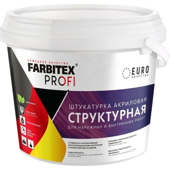 Структурная штукатурка Farbitex 16 кг 4300009589 Структурная штукатурка Farbitex 16 кг 4300009589