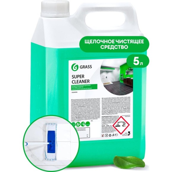 Концентрированое щелочное моющее средство Grass Super Cleaner канистра 5,8кг 125343