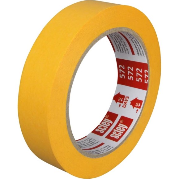 Малярная лента SCLEY серия 572, ультратонкая, 25 мм х 33 м, желтый 0300-723325 Малярная лента SCLEY серия 572, ультратонкая, 25 мм х 33 м, желтый 0300-723325