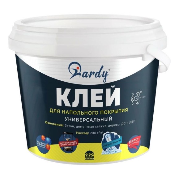 Универсальный клей для напольных покрытий ABC FARBEN HARDY 1.3 кг 4300007628