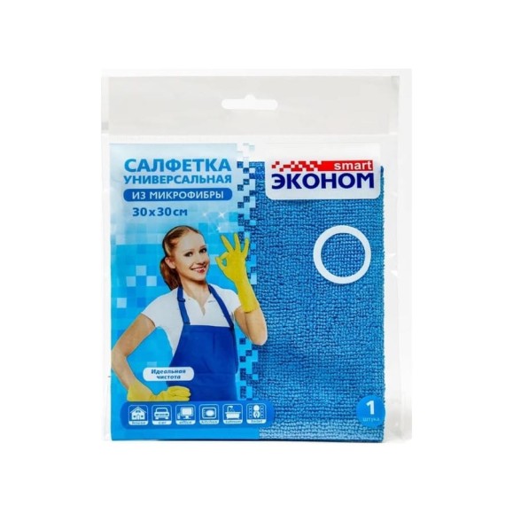 Салфетка из микрофибры SMART 30х30, №1 72429 Салфетка из микрофибры SMART 30х30, №1 72429