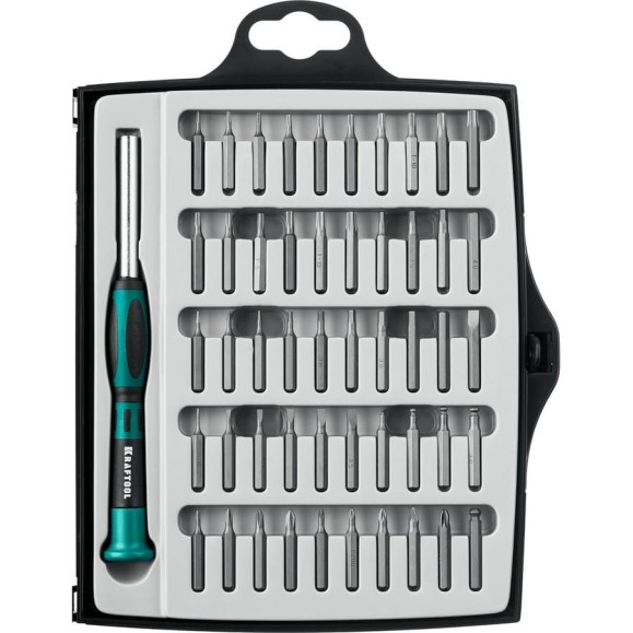 Отвертка для точных работ KRAFTOOL Precision-51 со сменными битами 51 предмет 25691 Отвертка для точных работ KRAFTOOL Precision-51 со сменными битами 51 предмет 25691