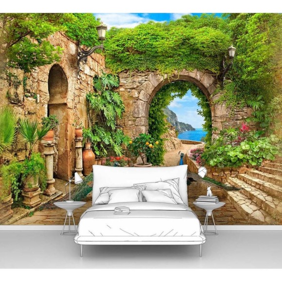 Фотообои город птицы 