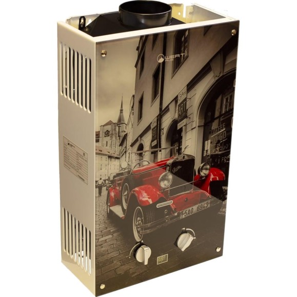 Газовый проточный водонагреватель WERTRUS 10EG RED GLASS W1408