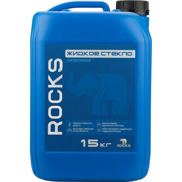 Жидкое стекло ROCKS 15 кг 043