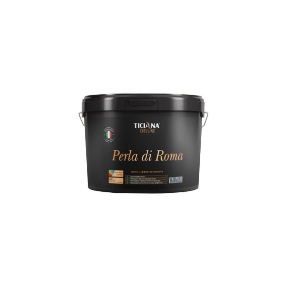 Акриловая эмаль Ticiana DeLuxe Perla di Roma с эффектом жемчуга, 0.4 л 4300009570