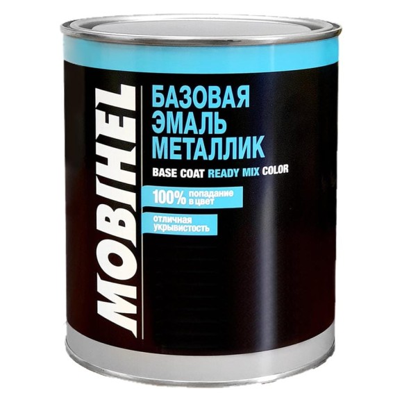 Базовая эмаль MOBIHEL металлик, 383 Ниагара, 1 л 41980102 Базовая эмаль MOBIHEL металлик, 383 Ниагара, 1 л 41980102