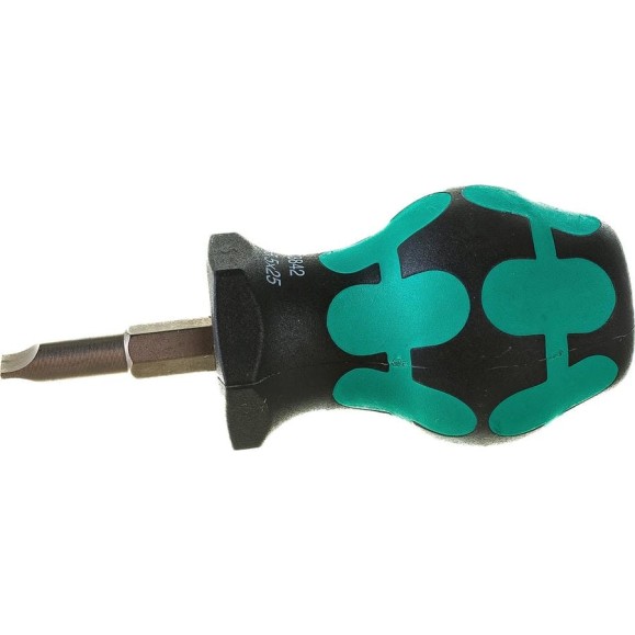 Короткая отвёртка для карбюраторов, шлицевая WERA 335 Stubby SL 5,5x1,0x24,5 мм WE-008842 Короткая отвёртка для карбюраторов, шлицевая WERA 335 Stubby SL 5,5x1,0x24,5 мм WE-008842