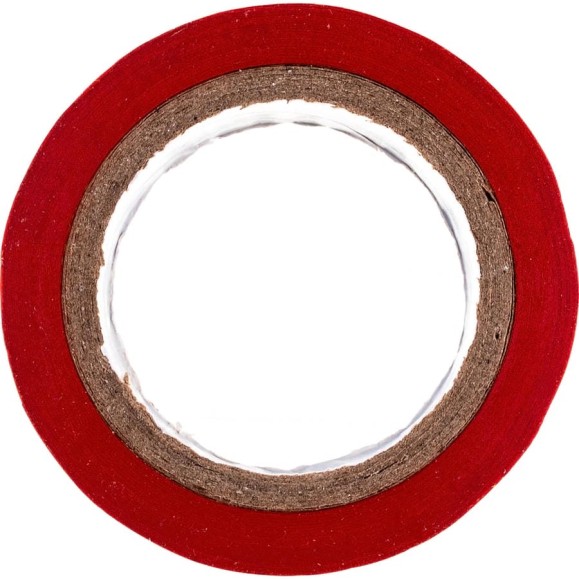 Изоляционная лента DolleX, 19 мм х 9,10 м, красная, ПВХ PVC, ET-1319RED Изоляционная лента DolleX, 19 мм х 9,10 м, красная, ПВХ PVC, ET-1319RED