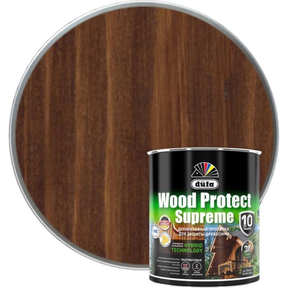 Пропитка Dufa WOOD PROTECT Supreme, орех 0.75 л МП00-008390 Пропитка Dufa WOOD PROTECT Supreme, орех 0.75 л МП00-008390