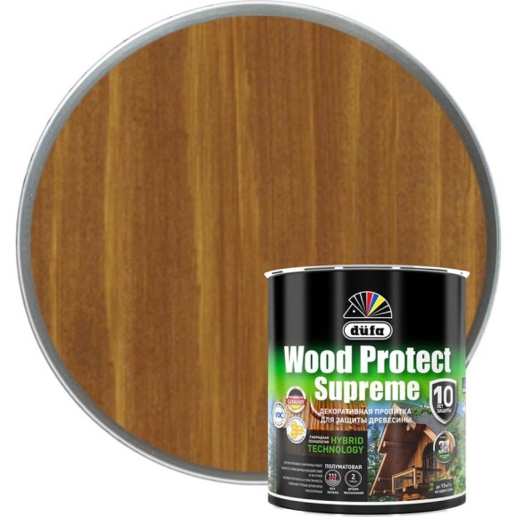 Пропитка Dufa WOOD PROTECT Supreme, тиковое дерево 0.75 л МП00-008528 Пропитка Dufa WOOD PROTECT Supreme, тиковое дерево 0.75 л МП00-008528