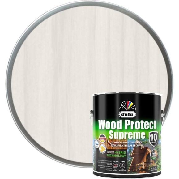 Пропитка Dufa WOOD PROTECT Supreme, белая 2,5 л МП00-008385 Пропитка Dufa WOOD PROTECT Supreme, белая 2,5 л МП00-008385