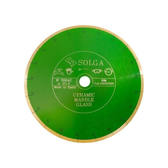 Диск алмазный сплошной (300х25,4 мм) CERAMICS MARBLE Solga Diamant 20000300