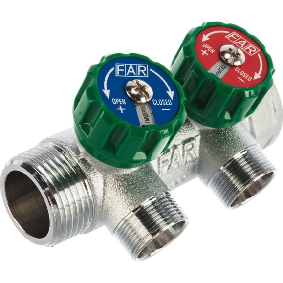 Регулируемый коллектор с 2 отводами FAR1" М24х19 FK 3825 C1