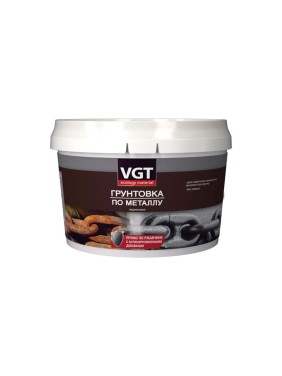 Грунтовка по металлу VGT ВД-АК-0301 черная 2,5 кг 11607683