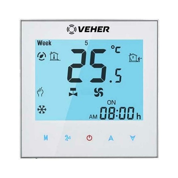 Термостат сенсорный KT-2000 белый Veher RH0477777 Термостат сенсорный KT-2000 белый Veher RH0477777
