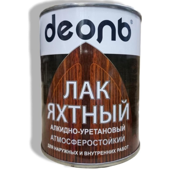 Лак яхтный полуматовый алкидно-уретановый Деоль 0,75 л 00030457