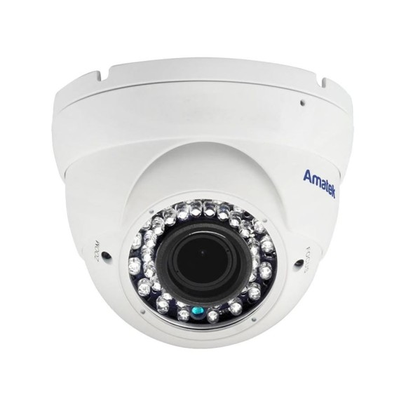 Купольная вандалозащищенная IP видеокамера Amatek AC-IDV403EVMX 2.8-12 mm 4Мп 7000662