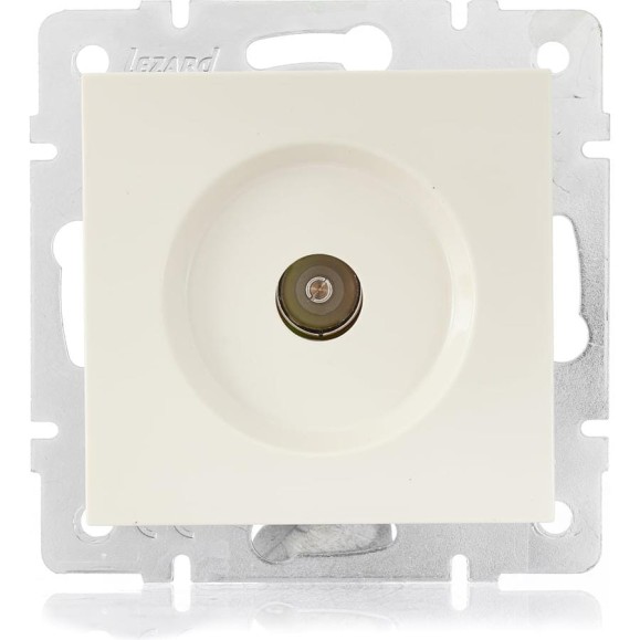 Проходная розетка Lezard VESNA крем 742-0388-129
