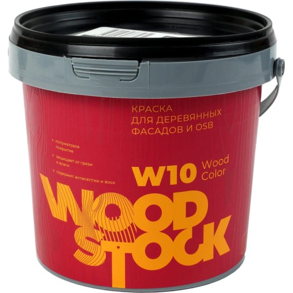 Краска для деревянных фасадов и OSB Woodstock W-10 Wood Color 1,2 кг ТД000005955