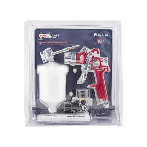 Краскораспылитель с регулятором давления Forcekraft FK-W-827-14(51348) Краскораспылитель с регулятором давления Forcekraft FK-W-827-14(51348)