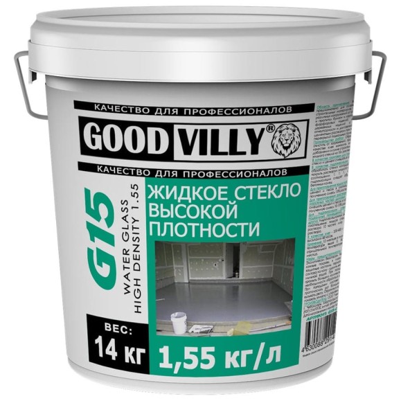 Жидкое стекло ГАММА Good Villy G15 14 кг 233962