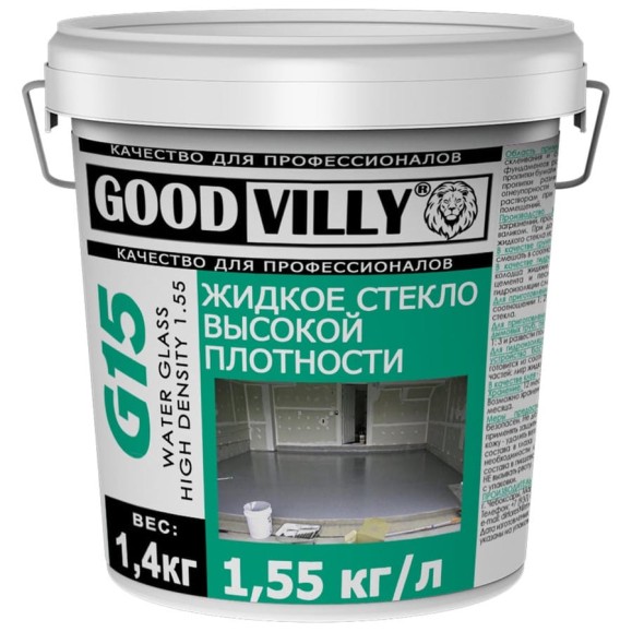 Жидкое стекло ГАММА Good Villy G15 1.4 кг 233958