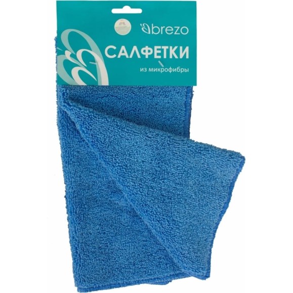 Супермахровые салфетки BREZO микрофибра, цвет синий, 2 шт., арт. 95413