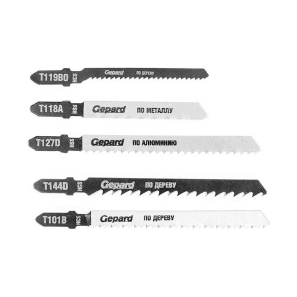 Набор пилок 5 шт для электролобзика GEPARD GP0600-5
