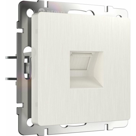 Телефонная розетка WERKEL W1182013 RJ-11 перламутровый рифленый a051181