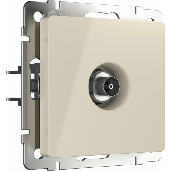 Проходная ТВ-розетка WERKEL W1184003 слоновая кость a051483 Проходная ТВ-розетка WERKEL W1184003 слоновая кость a051483